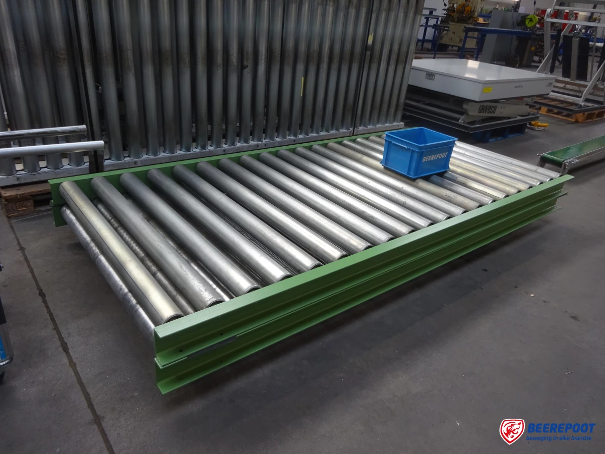 2x rollenbaan: 3000 x 1250 mm